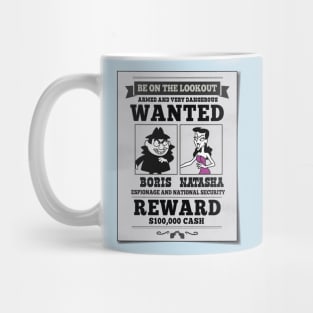 Wanted Boris and Natasha Mug